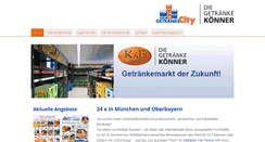 Desktop Screenshot of getraenkecity.de