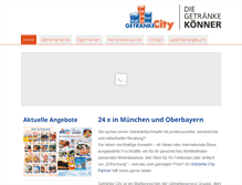 Tablet Screenshot of getraenkecity.de